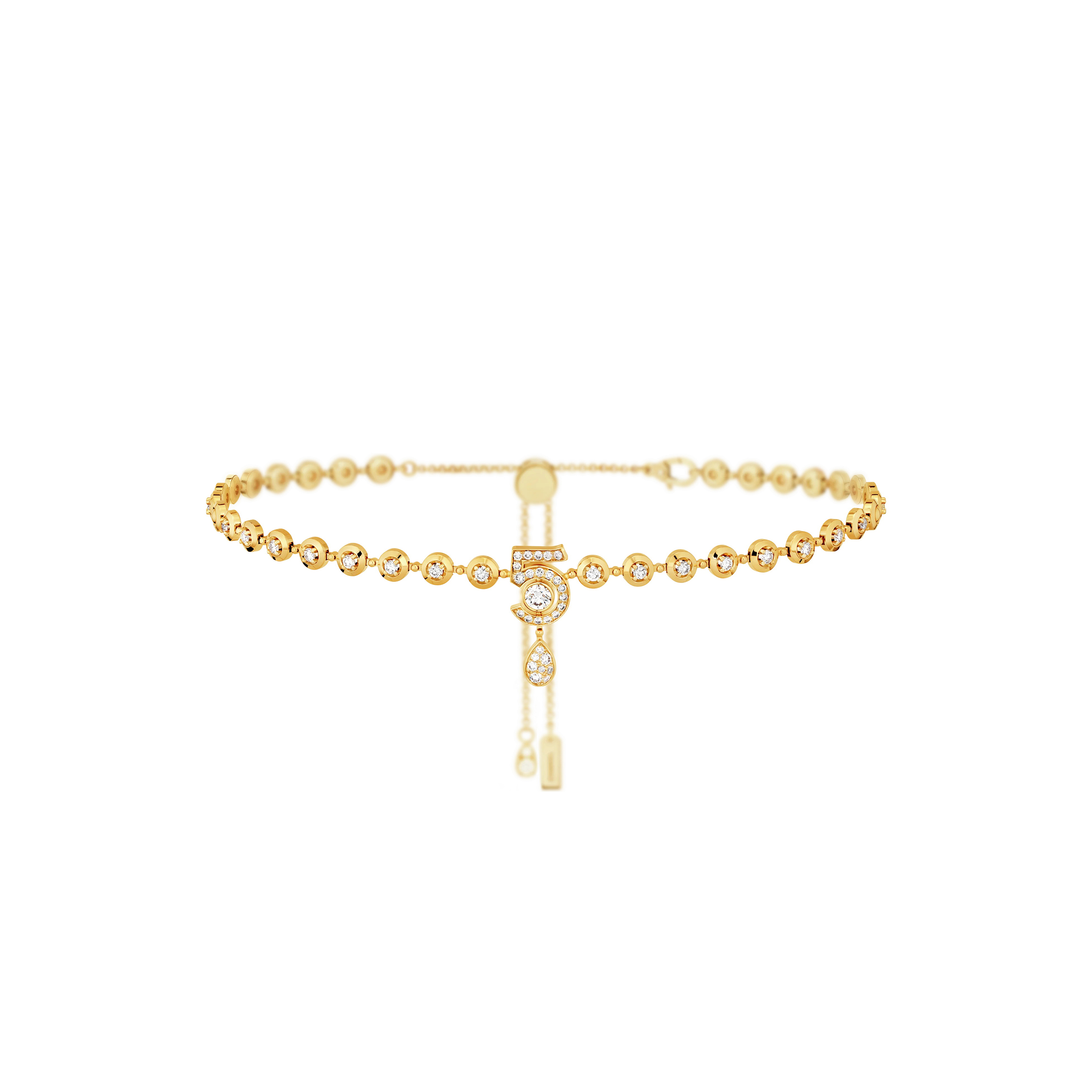 CHANEL ETERNAL NO.5 DIAMOND LINE NECKLACE J13645